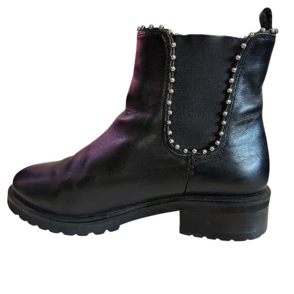 Steve Madden Women's Billiee Black Studded chunky Chelsea Boots Size 7 - Picture 6 of 12
